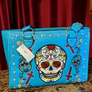 NWT Day of the Dead print bag